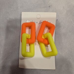 ❄️❄️ 5/$20❄️❄️ Fashion Jewelry Pierced Earrings 80s Inspired Neon Links